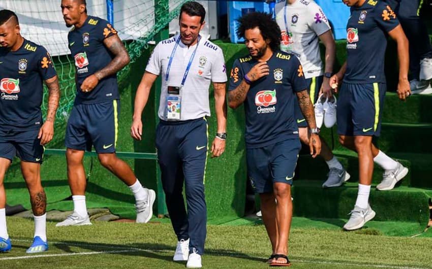Treino seleção brasileira - Marcelo