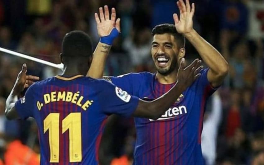 Suárez e Dembélé - Barcelona