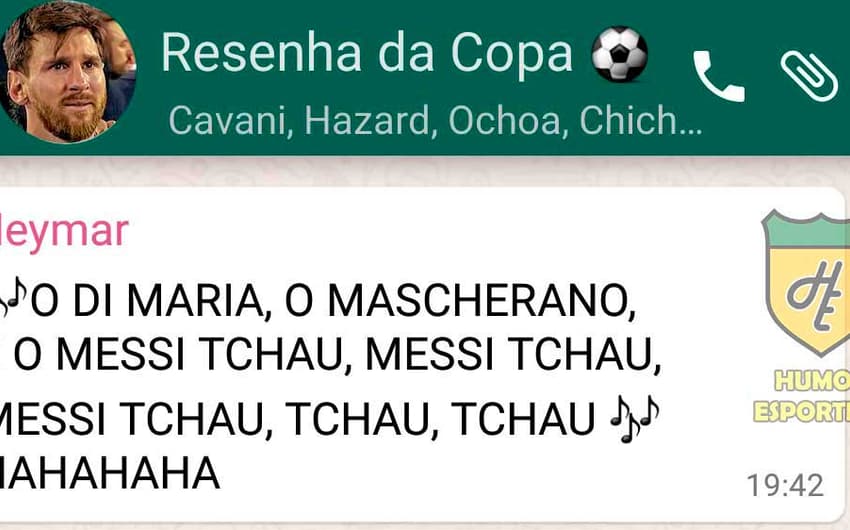 Humor na Copa: WhatsApp da Zoeira