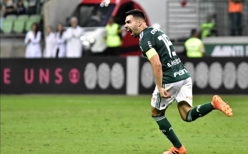 GALERIA: As imagens de Palmeiras 3 x 2 Atlético-MG. Bruno Henrique comemora gol da vitória alviverde