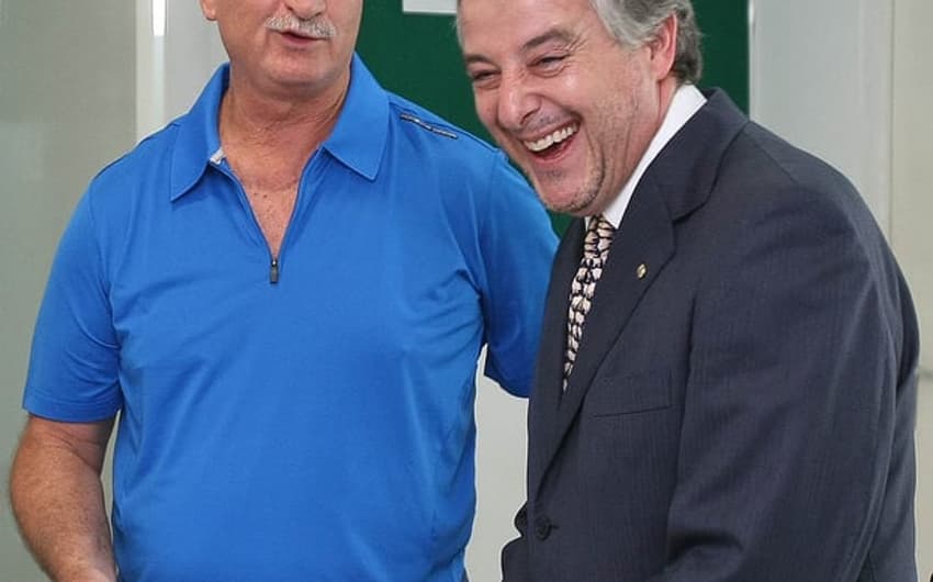 Luiz Felipe Scolari e Paulo Nobre, em 2014