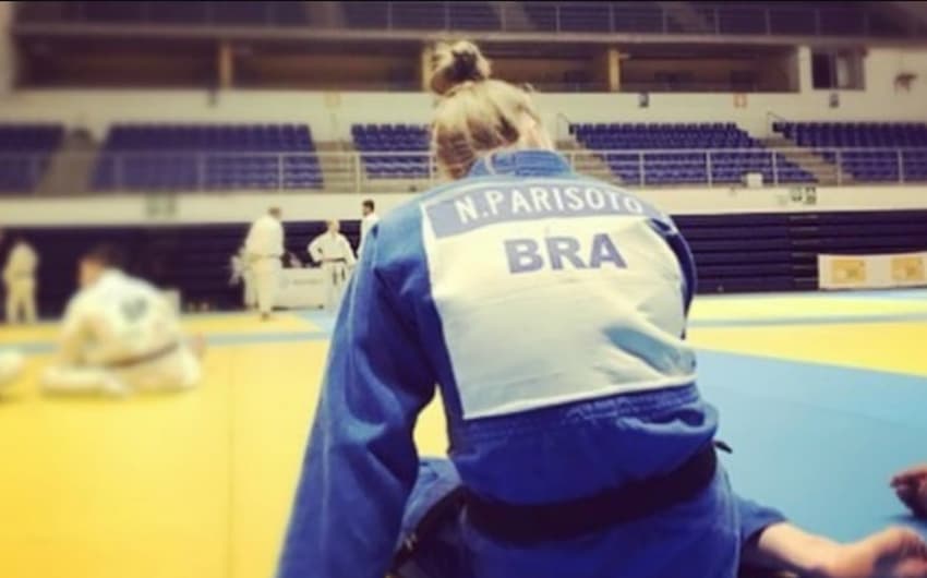 A judoca Nathália Parisoto venceu a primeira luta deste domingo, mas acabou sendo eliminada nas oitavas de final