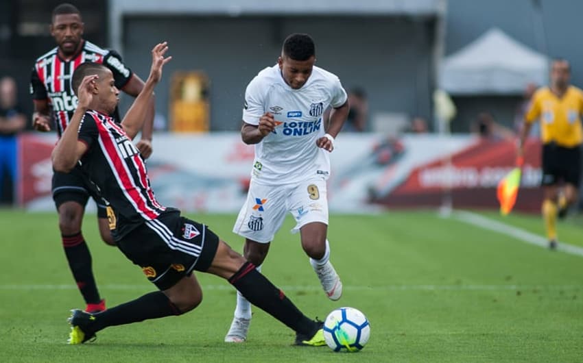 Último confronto: Santos 0 x 0 São Paulo - 16/09/2018 - Vila Belmiro - 25ª rodada do Campeonato Brasileiro&nbsp;