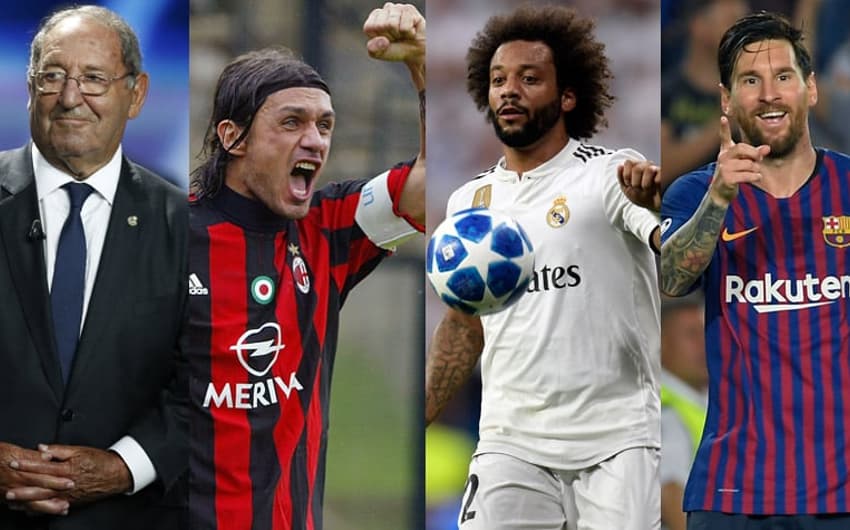 Gento, Maldini, Marcelo e Messi são alguns dos jogadores que mais venceram a Champions