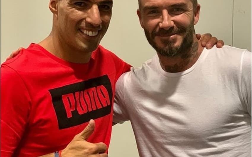 Beckham e Suárez em Wembley
