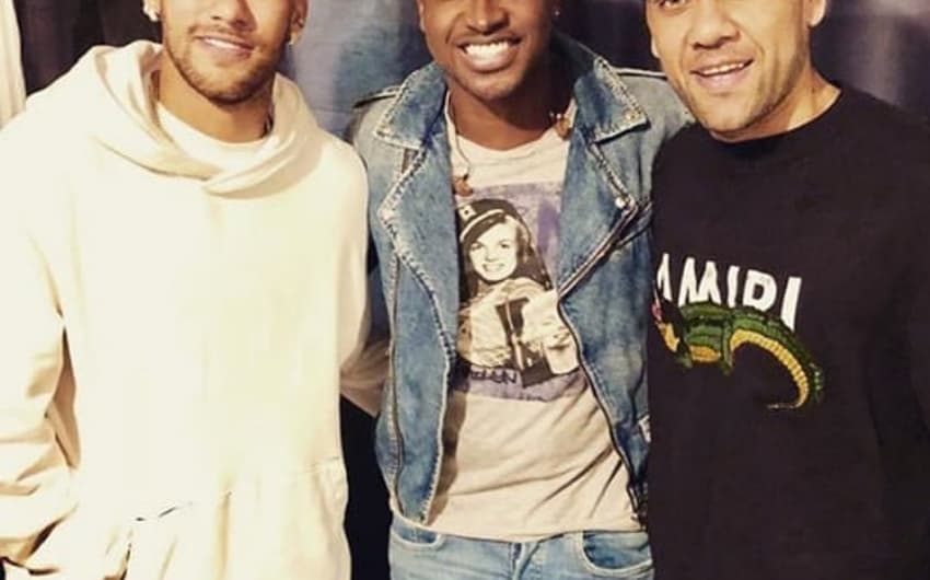 Neymar, Thiaguinho e Dani Alves