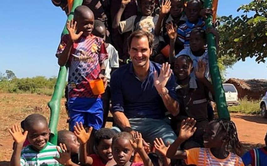 Federer em sua última visita à África