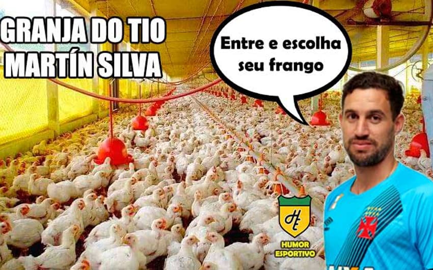 Martín Silva vira piada após falha contra o Grêmio