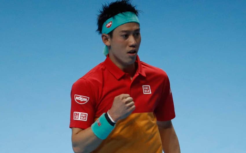 Kei Nishikori vence na estreia do ATP Finals