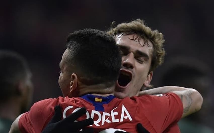 Ángel Correa e Griezmann - Atlético de Madrid x Monaco