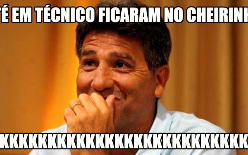 Permanência de Renato Portaluppi no Grêmio rende piadas com Flamengo