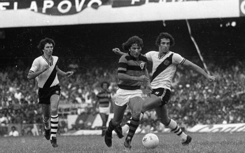 Zico marcado por Abel Braga, Flamengo x Vasco em 1978