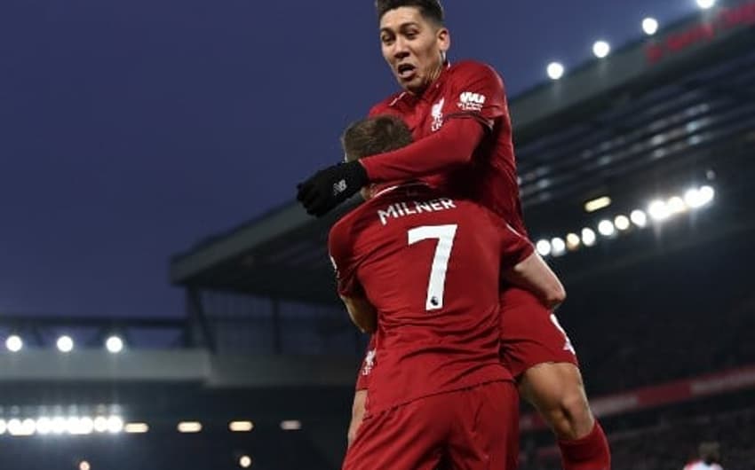 Firmino e Milner - Liverpool x Crystal Palace