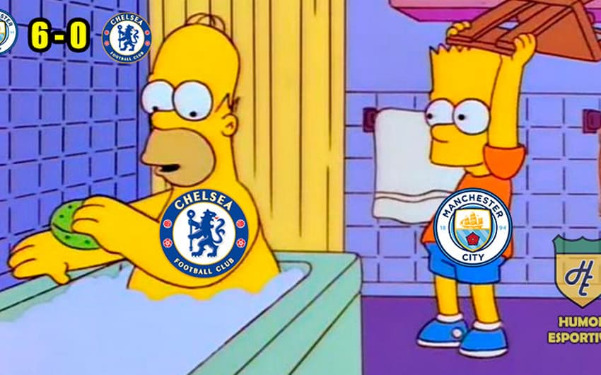 Os melhores memes de Manchester City 6 x 0 Chelsea