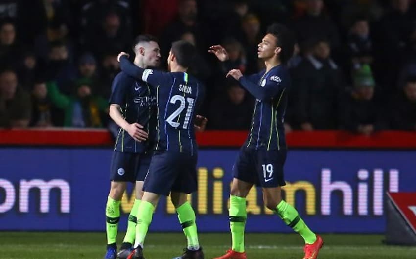Foden, David Silva e Sané - Newport x Manchester City