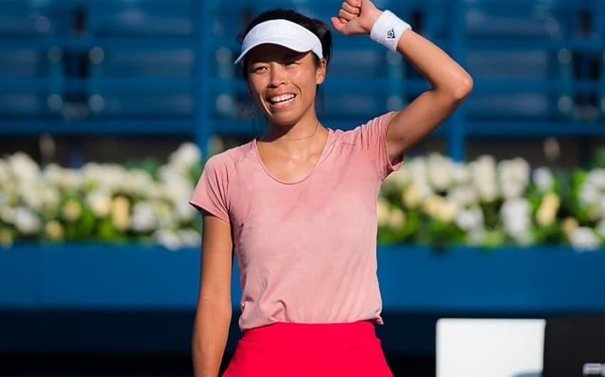 Su-Wei Hsieh no WTA Premier de Dubai em 2019