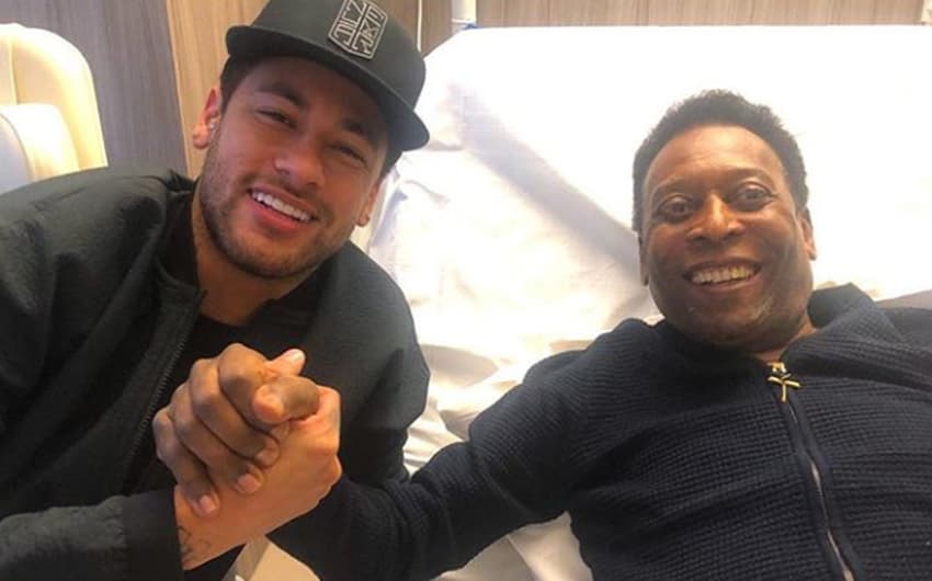 Neymar vai a hospital de Paris para visitar Pelé