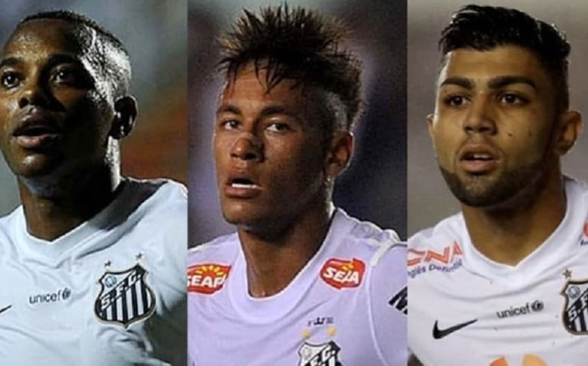 Robinho, Neymar e Gabigol