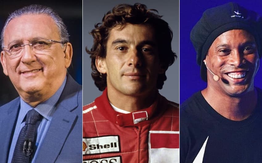 Montagem - Galvão, Senna e Ronaldinho