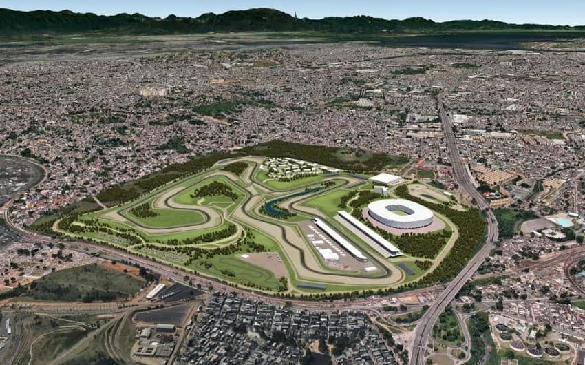 Perspectiva do novo autódromo no RIo de Janeiro
