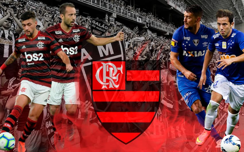 Arte - Arrascaeta e Everton Ribeiro (Cruzeiro x Flamengo)