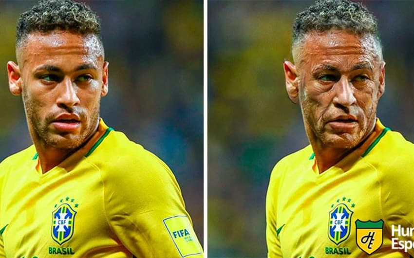 Jogadores com filtro de idoso: Neymar