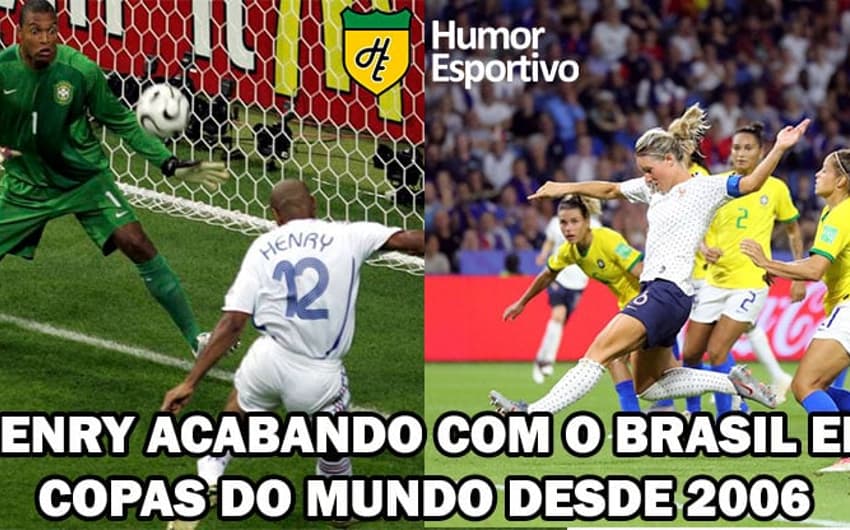 Henry elimina o Brasil: meme