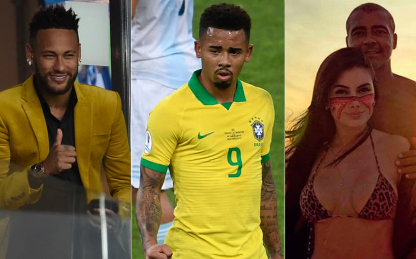 Montagem - Neymar, Jesus e Romário