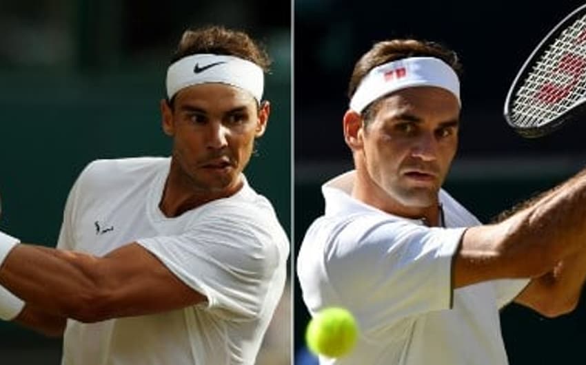 Montagem - Nadal e Federer