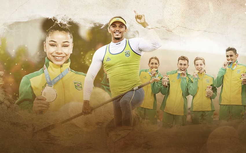 Brasil encerra o sexto dia de competição com quatro ouros: um na canoagem, um no triatlo, um no taekwondo e um na ginástica.