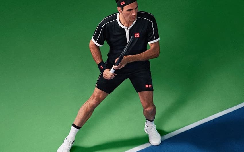 Roger Federer e seu novo uniforme para o US Open Series