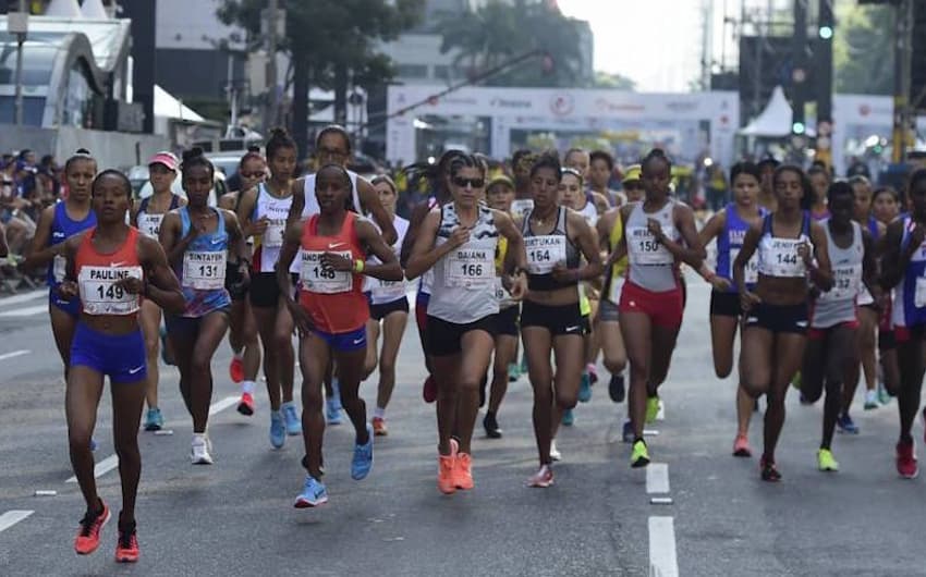 Largada da elite feminina da Corrida de São Silvestre 2018. (Divulgação)