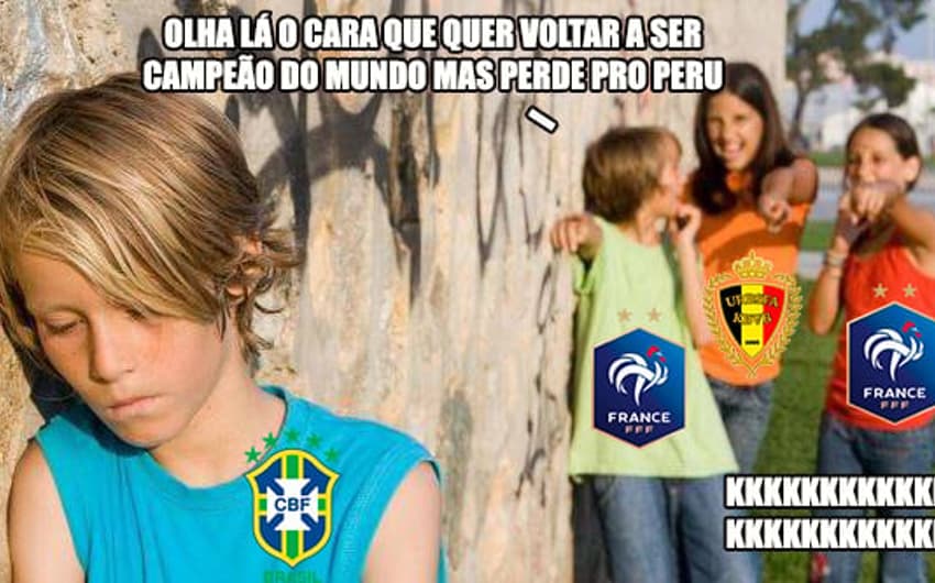 Os memes de Brasil 0 x 1 Peru