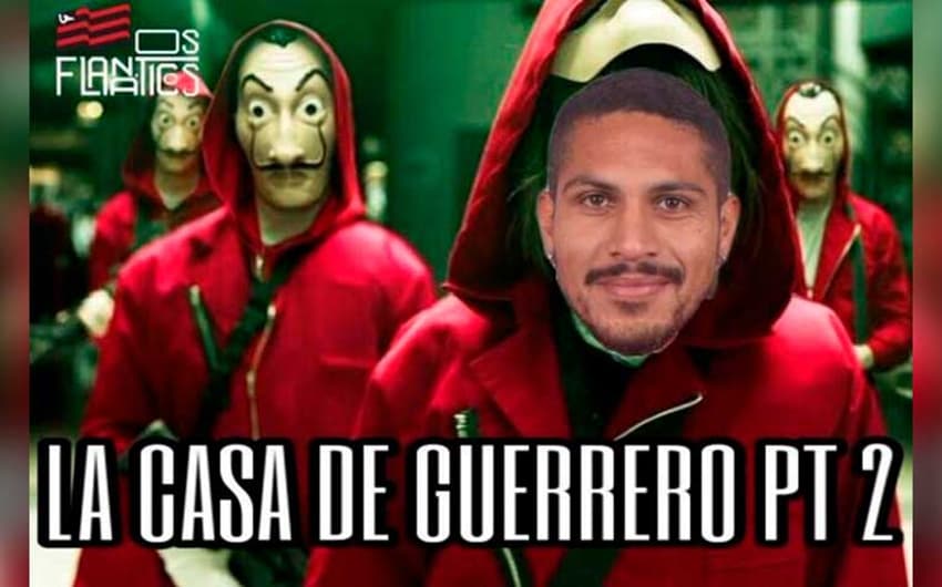 Guerrero é alvo de provocações após vice da Copa do Brasil