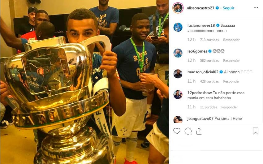 Comentários Instagram - Alisson (Grêmio) 2