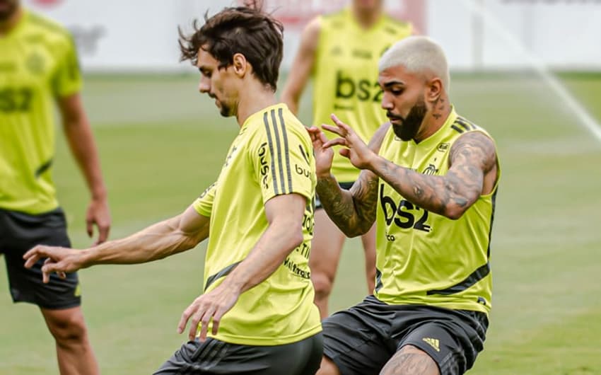 Rodrigo Caio e Gabriel Barbosa - Flamengo