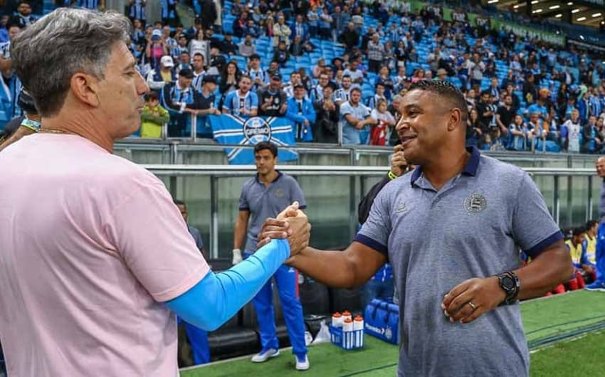 Grêmio x Bahia - Renato Gaúcho e Roger Machado