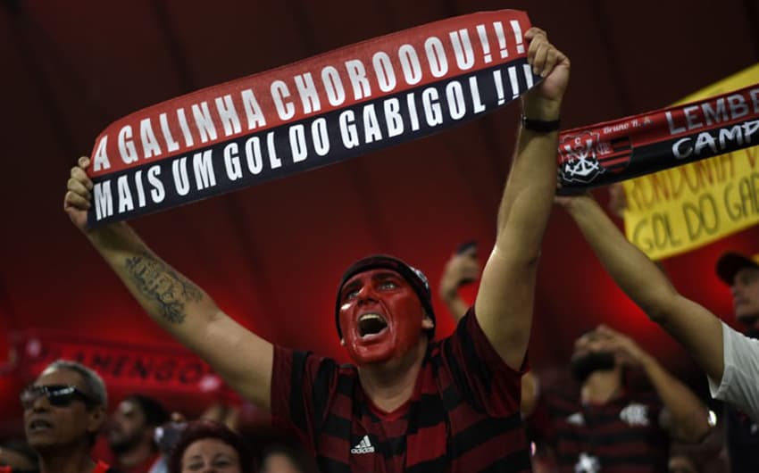 Flamengo x Grêmio - torcida do Flamengo no Maracanã