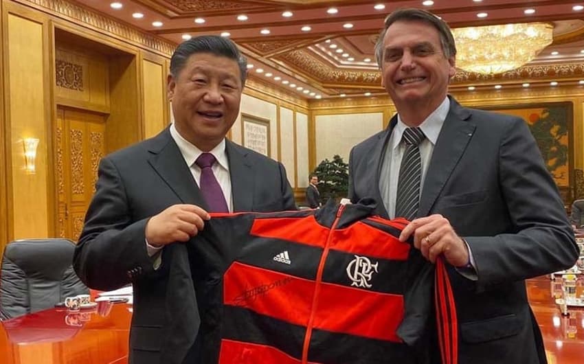 Bolsonaro blusa do Flamengo