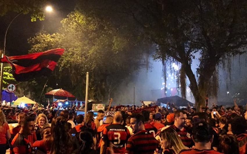 Festa da torcida do Flamengo neste sábado