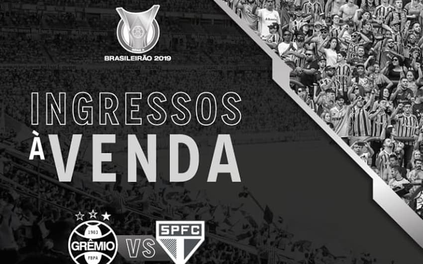Abertura da venda de ingressos para Grêmio x São Paulo - BR-2019