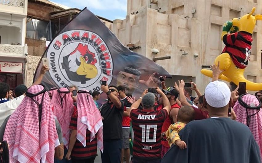 Torcida do Flamengo em Doha