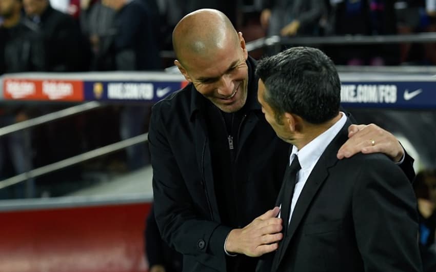 Zidane e Valverde - Barcelona x Real Madrid