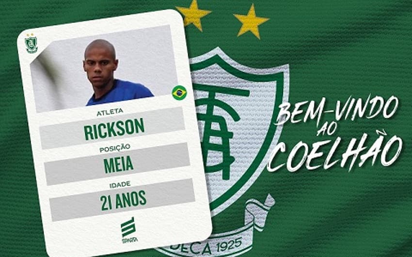 Rickson fechou com o Coelho até o fim de 2020 e vai disputar Mineiro e Série B pelo clube