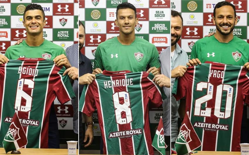 Apresentações Fluminense - Egídio, Henrique, Yago