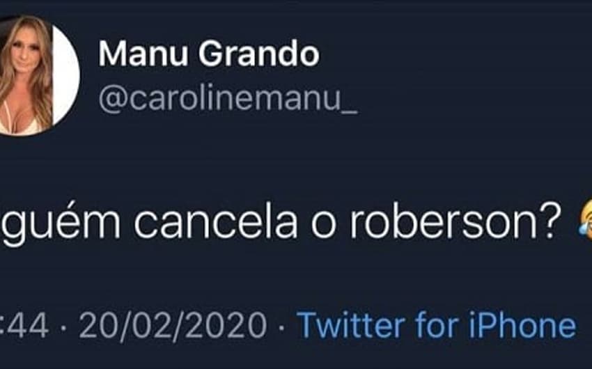 A esposa de Jhonata Robert resolveu opinar sobre o Cruzeiro