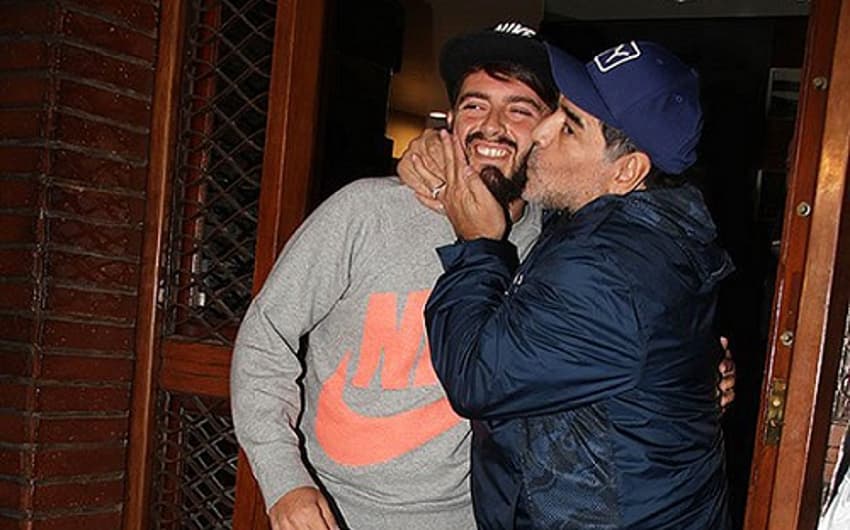 Diego Sinagra e seu pai, Maradona
