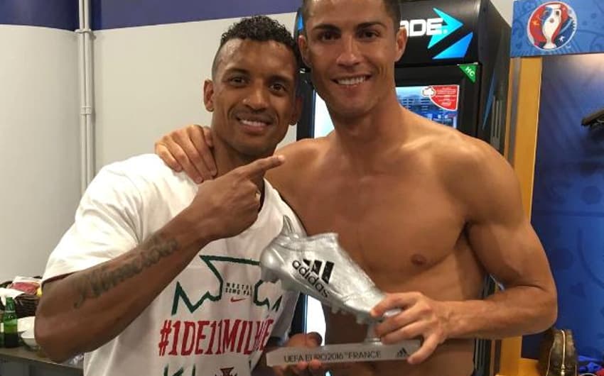 Nani e Cristiano Ronaldo