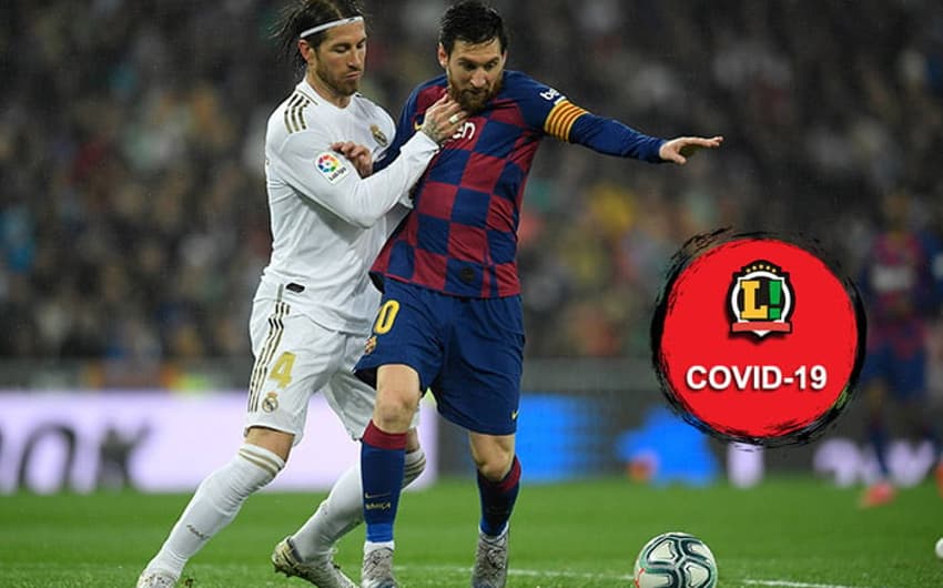 Barcelona x Real Madrid - Selo COVID-19