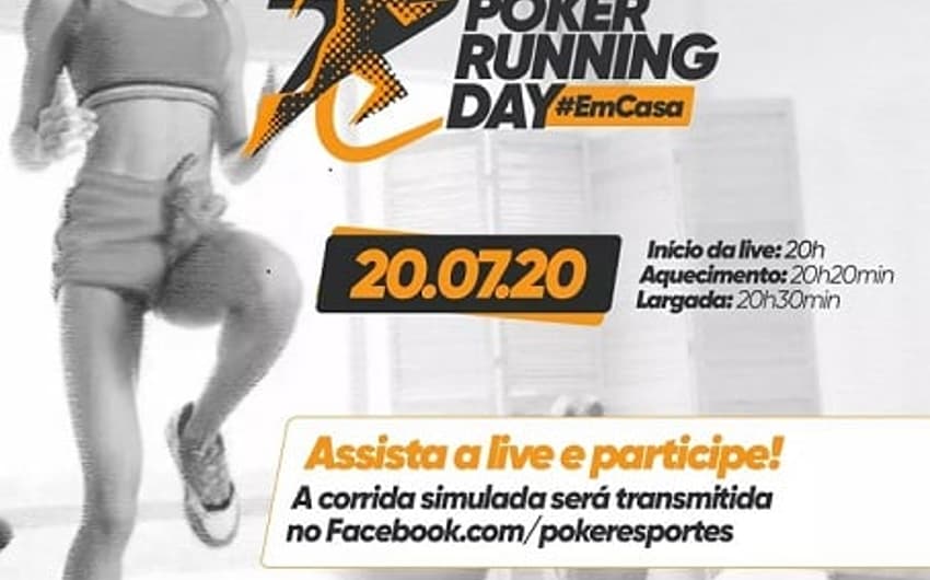 Poker Running Day incentiva prática de atividade na quarentena (Foto: Divulgação)